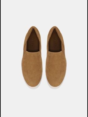 Vince Women's Warren Slip-On Suede Sneakers in Tan